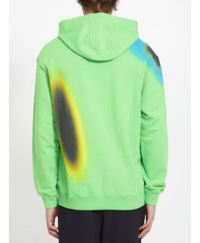 Shop A-cold-wall* Men's Hypergraphic Hoodie In Green Cotton