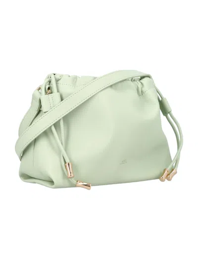 Shop Apc Ninon Mini Almond Green Handbag In Tan
