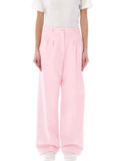 Shop Apc Tresse Pleated Jeans In Pale_pink