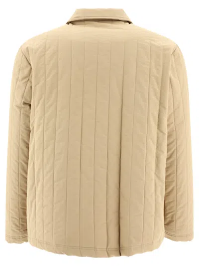 Shop Apc Stylish Beige Jacket For Men From