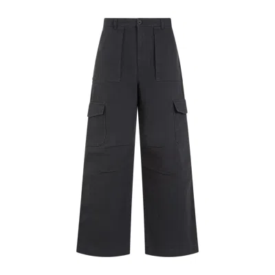 Shop Acne Studios Men's Dark Grey Cargo Pants For Ss24 Collection In Gray