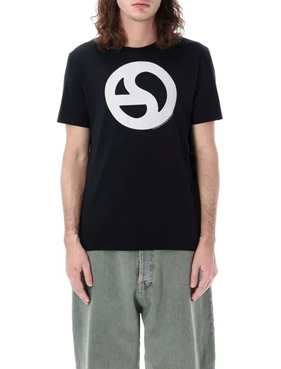 Shop Acne Studios Men's Graphic Logo T-shirt In Black