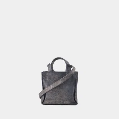 Shop Acne Studios Gray Mini Lunar Shopper Handbag For Women In Grey