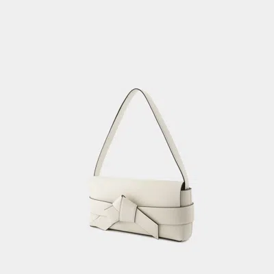 Shop Acne Studios Elegant White Calfskin Shoulder Bag For Women's Ss24 Collection