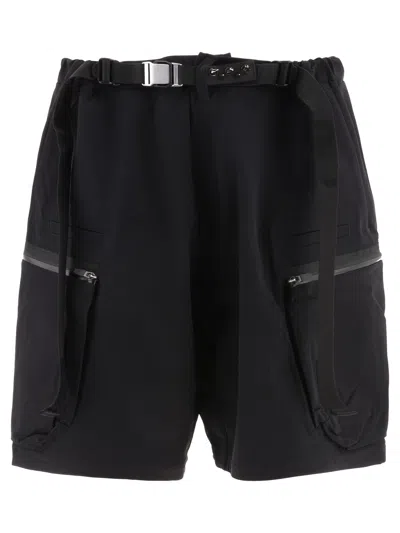 Shop Acronym Black Utility Shorts For Men