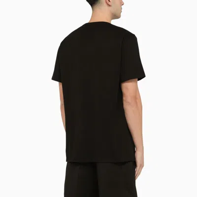 Shop Alexander Mcqueen Black Cotton T-shirt With Print