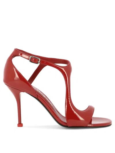 Shop Alexander Mcqueen Extra Soft Red Sandals For Women