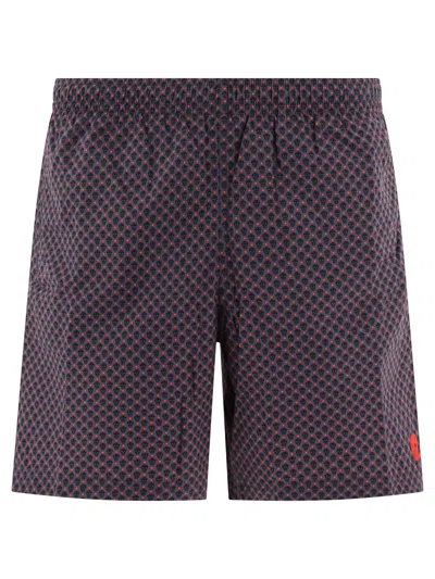 Shop Alexander Mcqueen "skull Dots"swim Shorts For Men In Grey In Gray