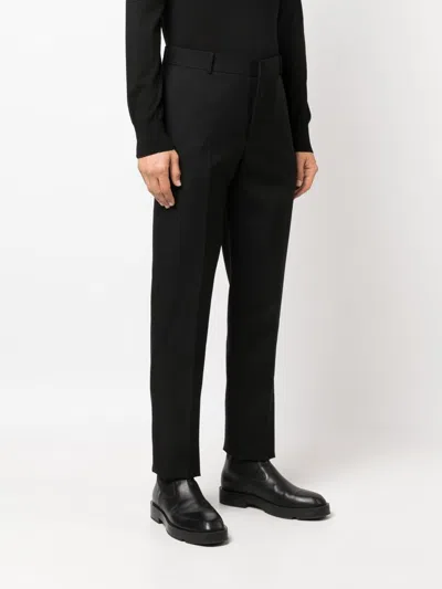Alexander Mcqueen Classic Men's Black Wool Pants For Fw23 In Black