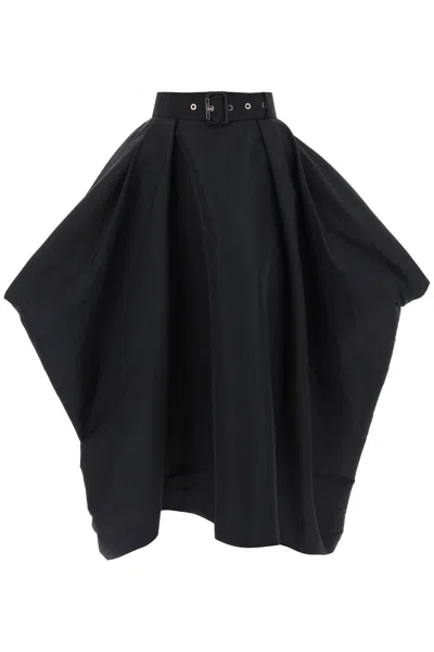 Shop Alexander Mcqueen Elegant Peg-top Skirt In Black For Women