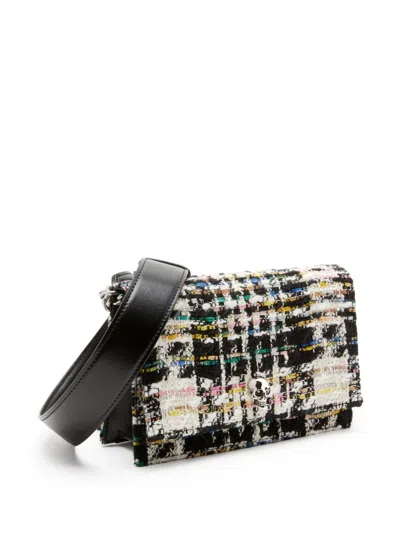 Shop Alexander Mcqueen Multicolor Tweed Skull Handbag For Women