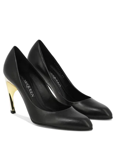 Shop Alexander Mcqueen Sleek And Sophisticated Almond Toe Pumps For Women In Black