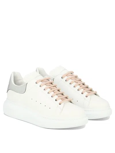 Shop Alexander Mcqueen Women's Oversized White Sneakers For Ss24