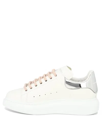 Shop Alexander Mcqueen Women's Oversized White Sneakers For Ss24