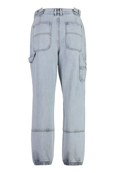 Shop Alexander Wang Carpenter Wide-leg Jeans In Blue