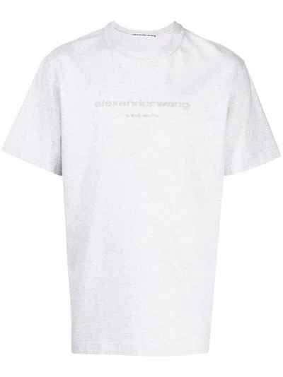 Shop Alexander Wang Classy And Comfortable Grey T-shirt For Women