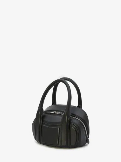 Shop Alexander Wang Small Black Lambskin Handbag For Women