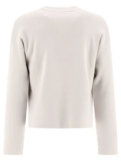 Shop Ami Alexandre Mattiussi "ami Of Coeur" Sweater In Gray