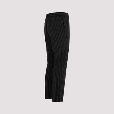 Shop Ami Alexandre Mattiussi Elasticated Waist Pant In Black