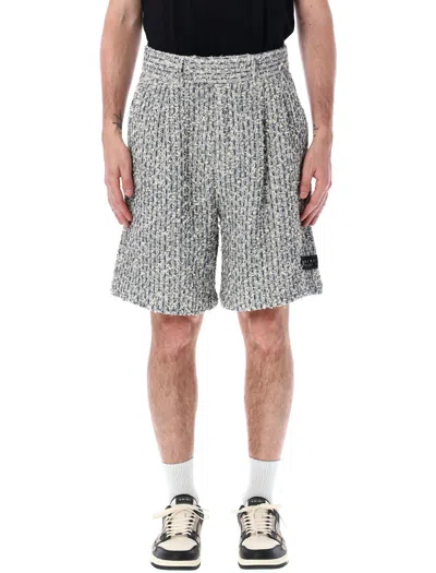 Shop Amiri Ashley_blu Tweed Bermuda Shorts For Men