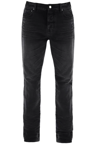 Shop Amiri Classic Straight Cut Jeans In Dark Vintage Denim In Black