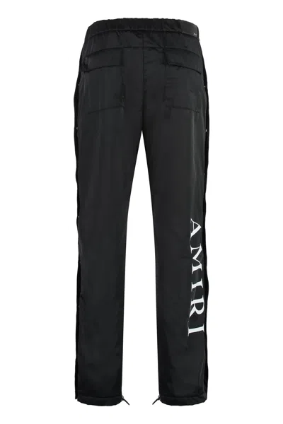 Shop Amiri Men's Black Technical Fabric Pants For Ss23