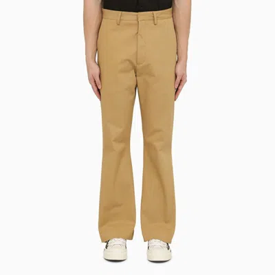 Shop Amiri Men's Brown Cotton Trousers For Ss24