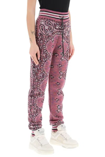 Shop Amiri Purple Space Dye Bandana Jogger Pants For Women