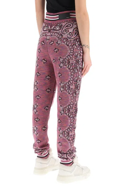 Shop Amiri Purple Space Dye Bandana Jogger Pants For Women
