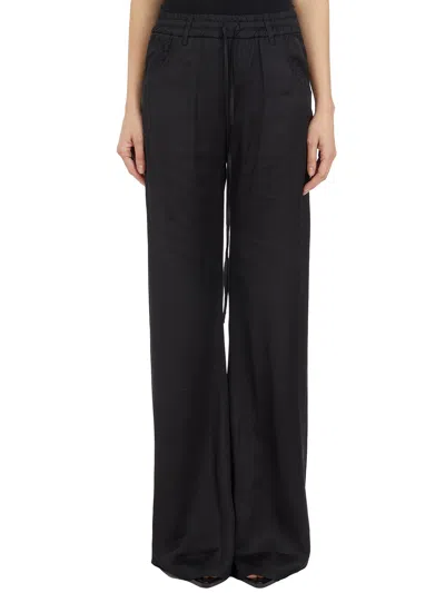 Shop Andrea Ya'aqov Pantaloni In Viscose In Black