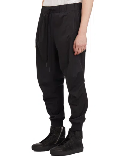 Shop Andrea Ya'aqov Pantaloni Jogging In Nylon In Black