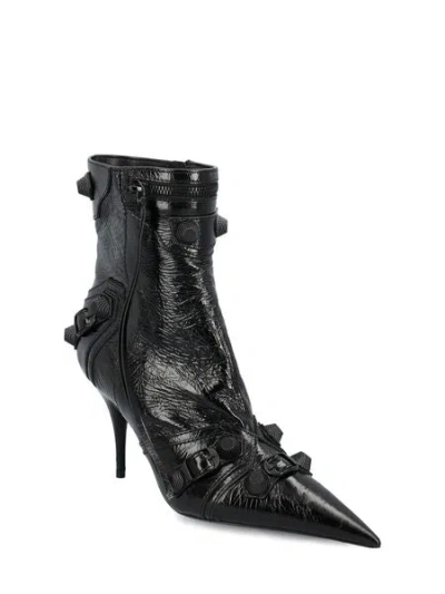Shop Balenciaga Cagole Bootie H90 Ankle Boots In Black