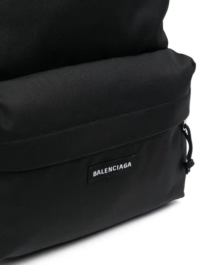 Shop Balenciaga Explorer Nylon Backpack In Black