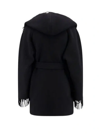 Shop Balenciaga Fringe Jacket For Women In Black