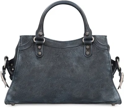 Shop Balenciaga Neo Cagole City S Leather Tote Handbag In Black