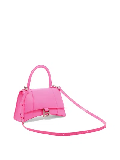 Shop Balenciaga Pink Leather Top-handle Handbag For Women