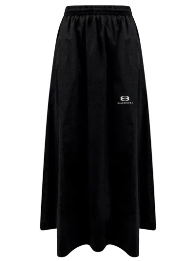 Shop Balenciaga Unity Sports Icon Skirt In Black