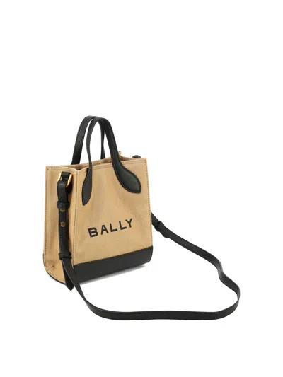 Shop Bally "bar Mini" Handbag In Tan