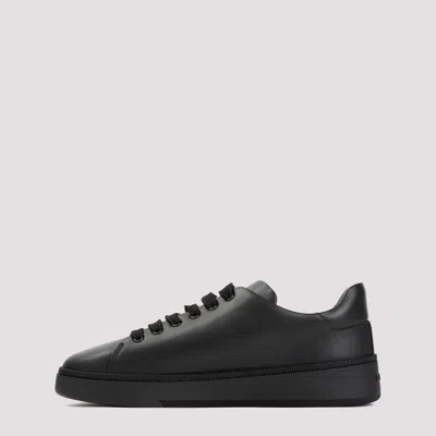 Shop Bally Classic Black Leather Sneaker For Men
