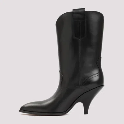 Shop Bally Fashionable Black Leather Boots For Women | High Heel Design | Fw23 Collection