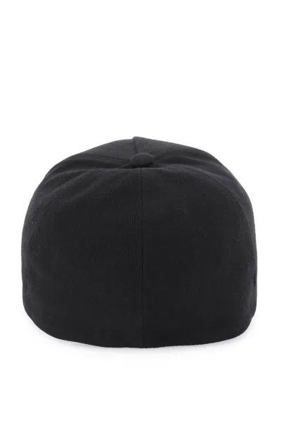 Shop Balmain Men's Black Embellished Baseball Cap For Fw23