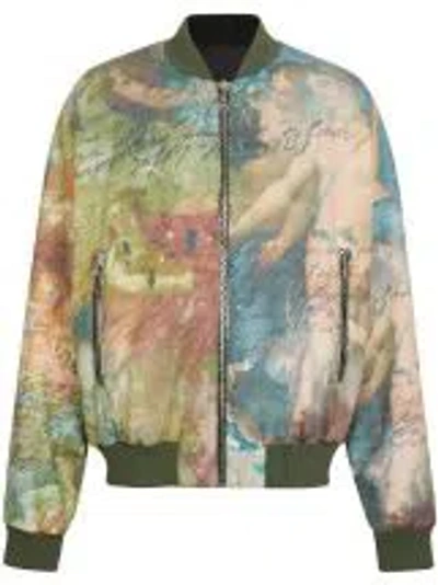 Shop Balmain Reversible Sky Print Bomber Jacket For Men In Multicolor