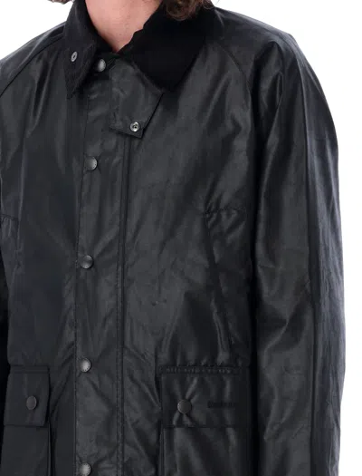 Shop Barbour Men's Black Waxed Jacket