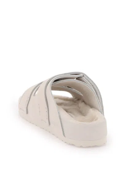 Shop Birkenstock X Tekla Uji Slide Sandals In White