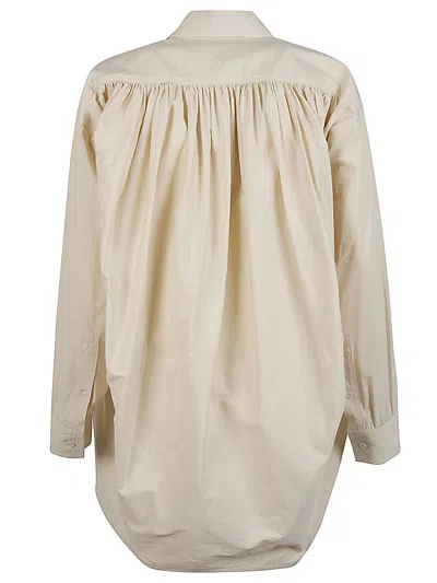 Shop Bottega Veneta Beige Cotton Shirt For Women In Tan