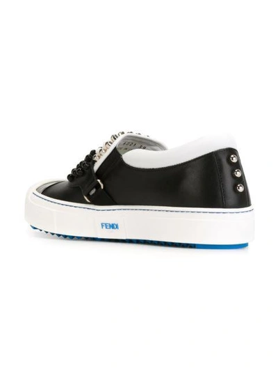 Shop Fendi 'karlito' Slip-on Sneakers