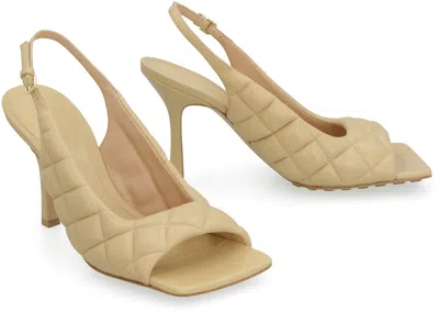 Shop Bottega Veneta Elegant Nude & Neutral Sandals For Women In Tan
