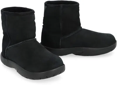 Shop Bottega Veneta Men's Black Suede Ankle Boots For Fw23