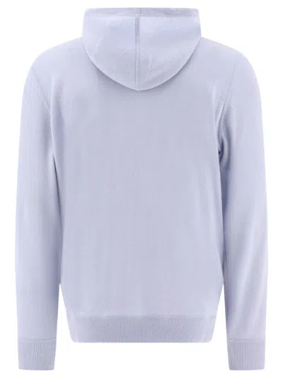 Shop Brunello Cucinelli "active" Zipped Sweater In Light Blue