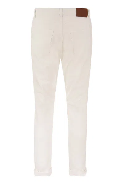 Shop Brunello Cucinelli Men's Black Denim Jeans In White
